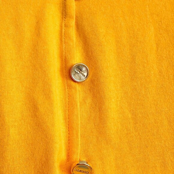 Women's NWT SANDRO Short Sleeve Tie Front Cropped Tee in Orange Size 2 - Picture 5 of 9